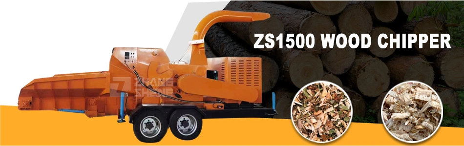 12 Inch Hydraulic Drum Chipper Wood Log Crusher Tree Shredder Machine