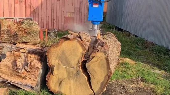 Hydraulischer Schrauben-Holzspalter für Kompaktlader